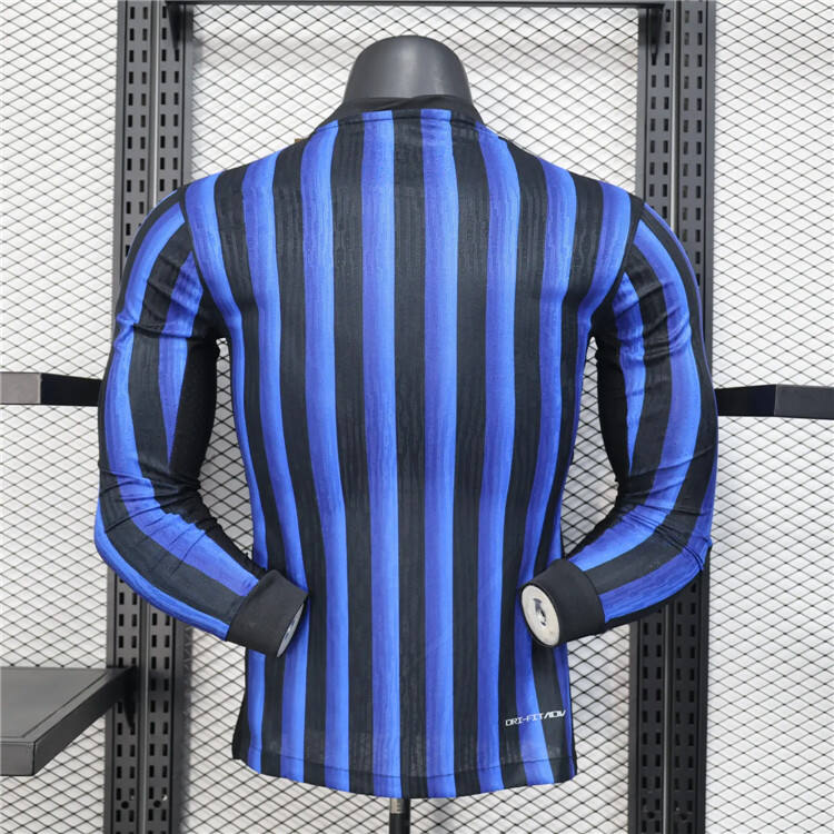 Inter Milan 2526 Home Long Sleeve Football Shirt Authentic Version -