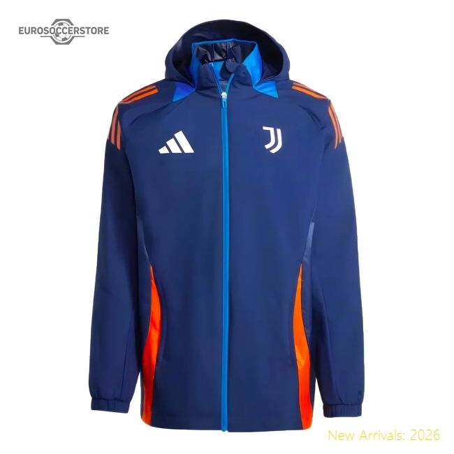 2024-2025 Juve Rainjacket (navy) - Competitive Price - Premium Collection