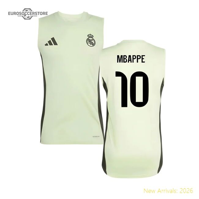 2025-2026 Real Madrid Sleeveless Training Jersey (almost Lime) (mba