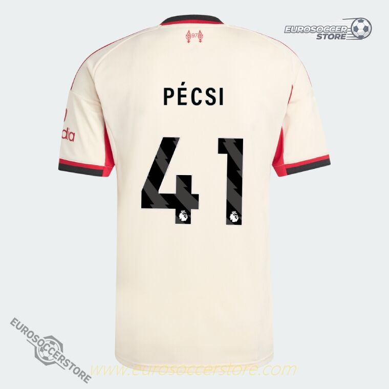 PÉCSI 41's Liverpool Away Football Jersey for the 25-26 Season