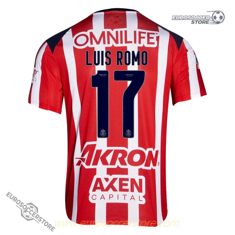 Chivas 25-26 Season Home Jersey for LUIS ROMO #17
