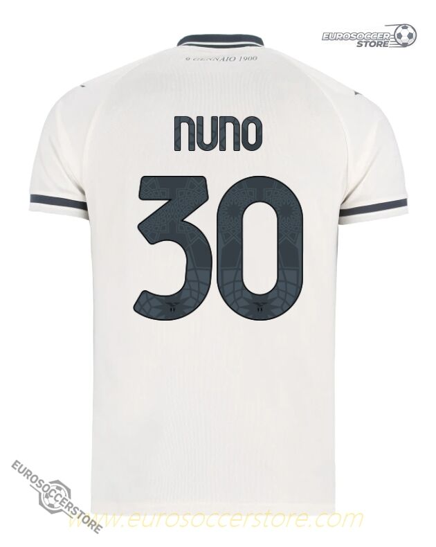 Lazio's 25-26 Season Away NUNO Number 30 Football Jersey