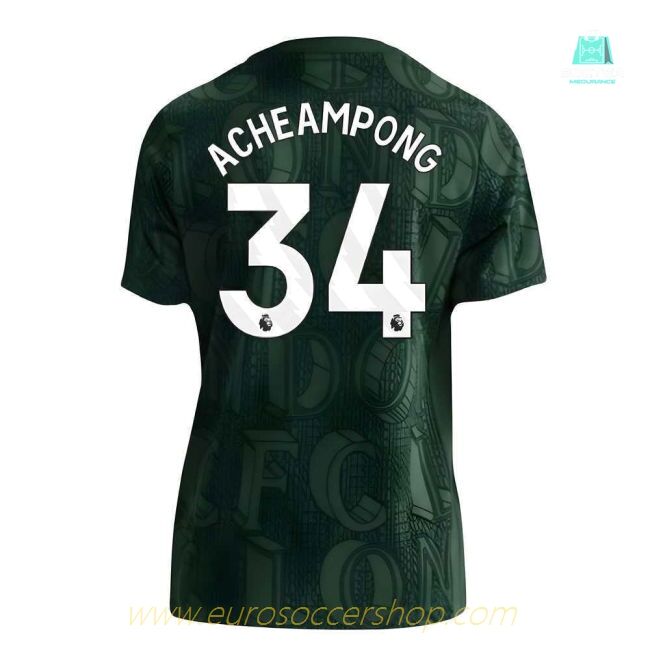 2025-2026 Chelsea Pre Match Shirt (Green) - Kids (Acheampong 34)