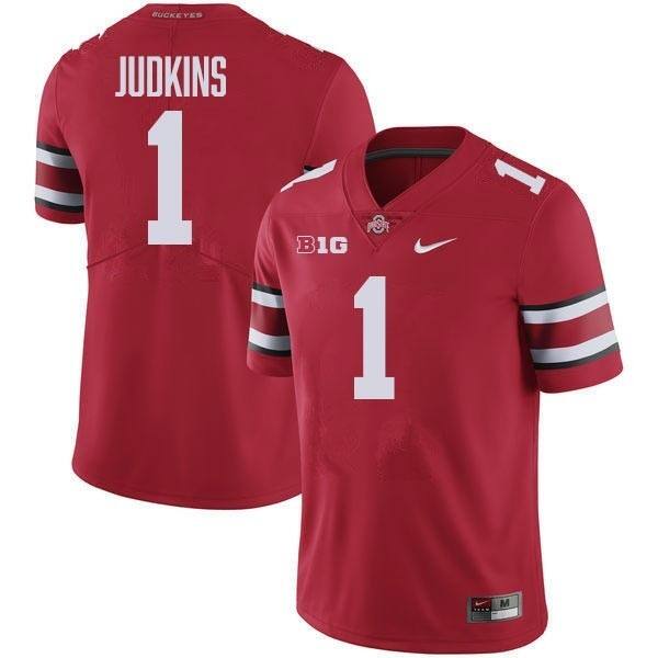 Quinshon Judkins Ohio State Buckeyes #1 Nike Men Red Official Replica