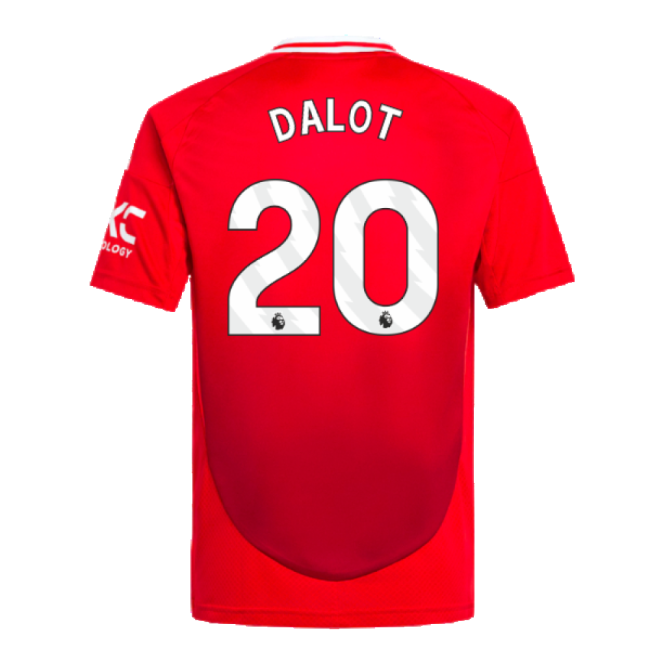 Die-hard Football Man Utd Home Shirt Kids Dalot #20 High Performan...
