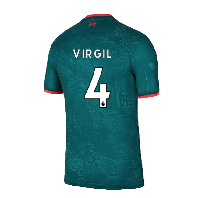 Fan Gear Liverpool Liverpool Third Shirt Virgil #4 Top Tier Latest...