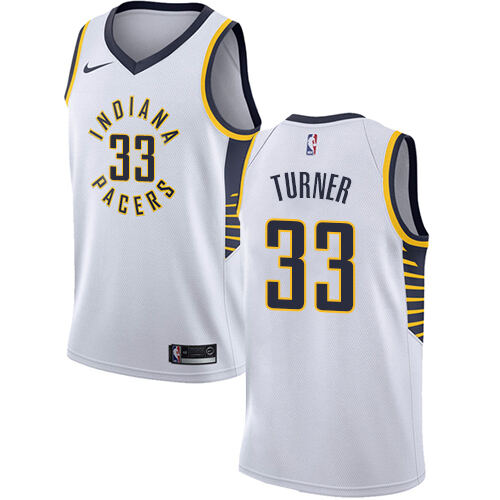 IND Myles Turner #33 Authentic 2024 Icon NBA Swingman Jersey White