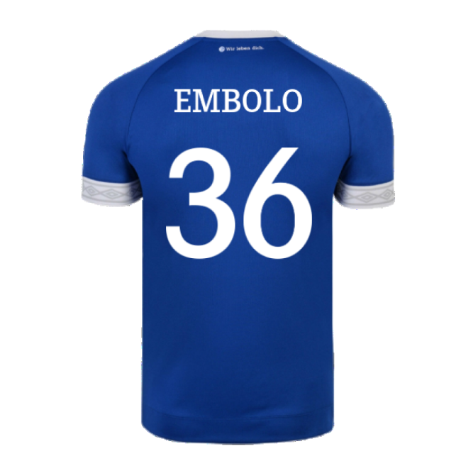 Schalke 2018-19 Home Shirt ((Mint) XXL) (Embolo 36)