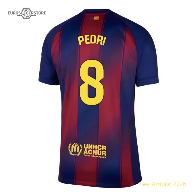 Premium Barcelona Home Pedri Jersey 2025-2026 Flexible Flexible