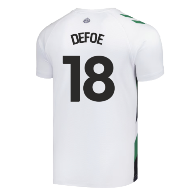 2024-2025 Sunderland Away Pre-Match Shirt (White) (Defoe 18)