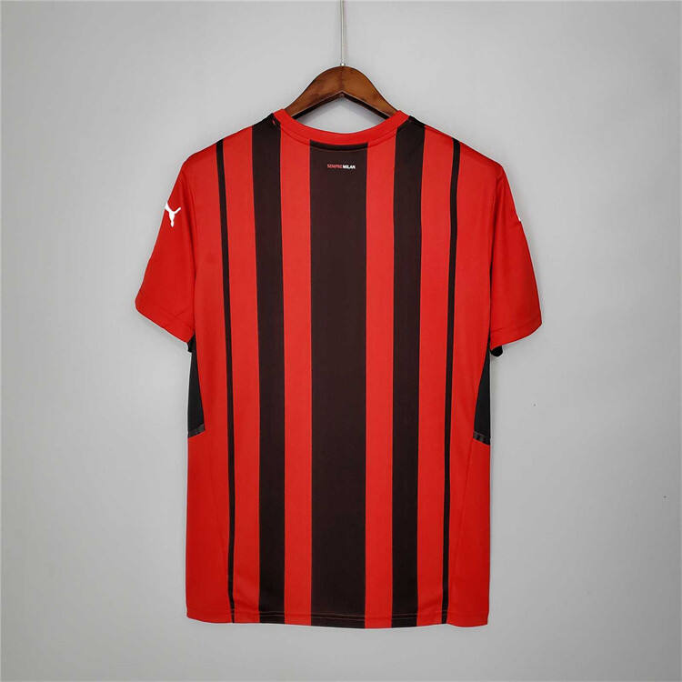 AC Milan 21-22 Home Red Soccer Jersey Football Shirt - Official