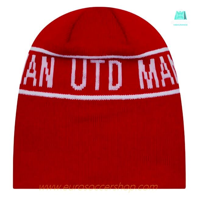 Man Utd Cuff Knit Hat Skull Beanie (Red)