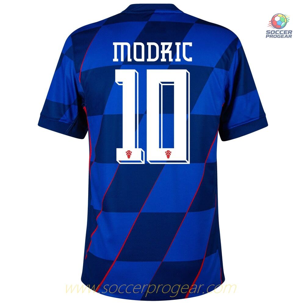 Croatia Away Kids Soccer Uniform Football Jersey 2024-2025 Season Modric