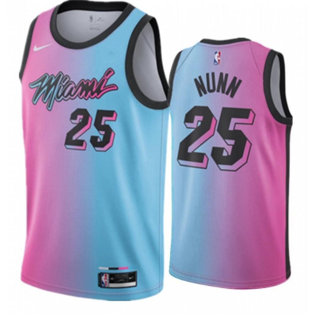 Game Day Retro Men's Miami Heat #25 Kendrick Blue Basketball Jersey
