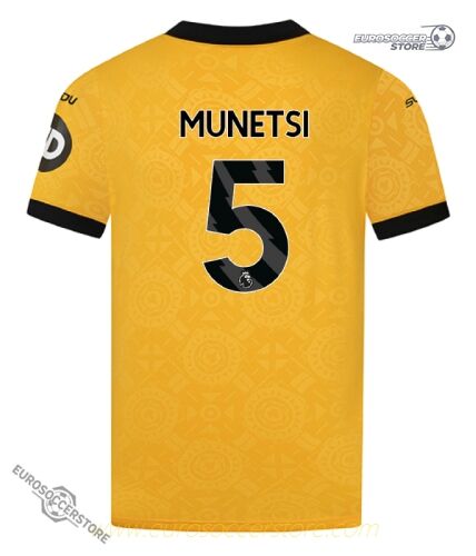 Wolverhampton Wanderers' 25-26 Home Jersey for MUNETSI with the number 5