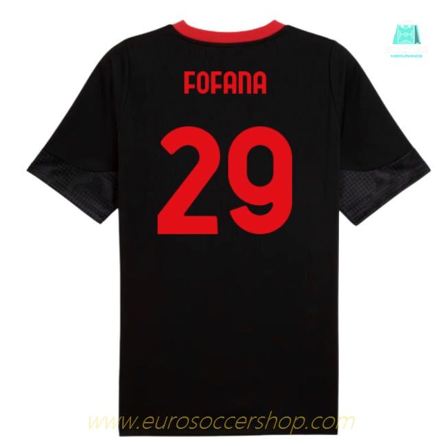 2025-2026 AC Milan Training Jersey (Black) (Fofana 29)