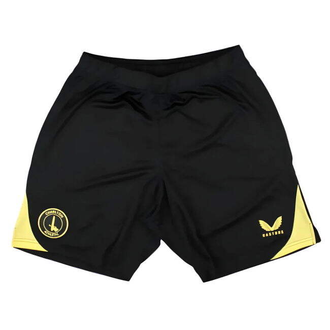Men's 2024-2025 Charlton Away Shorts (Black)