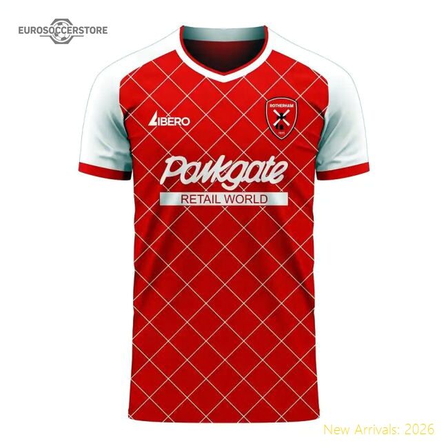 Official Rotherham 2025-2026 Home Concept Football Kit (libero)