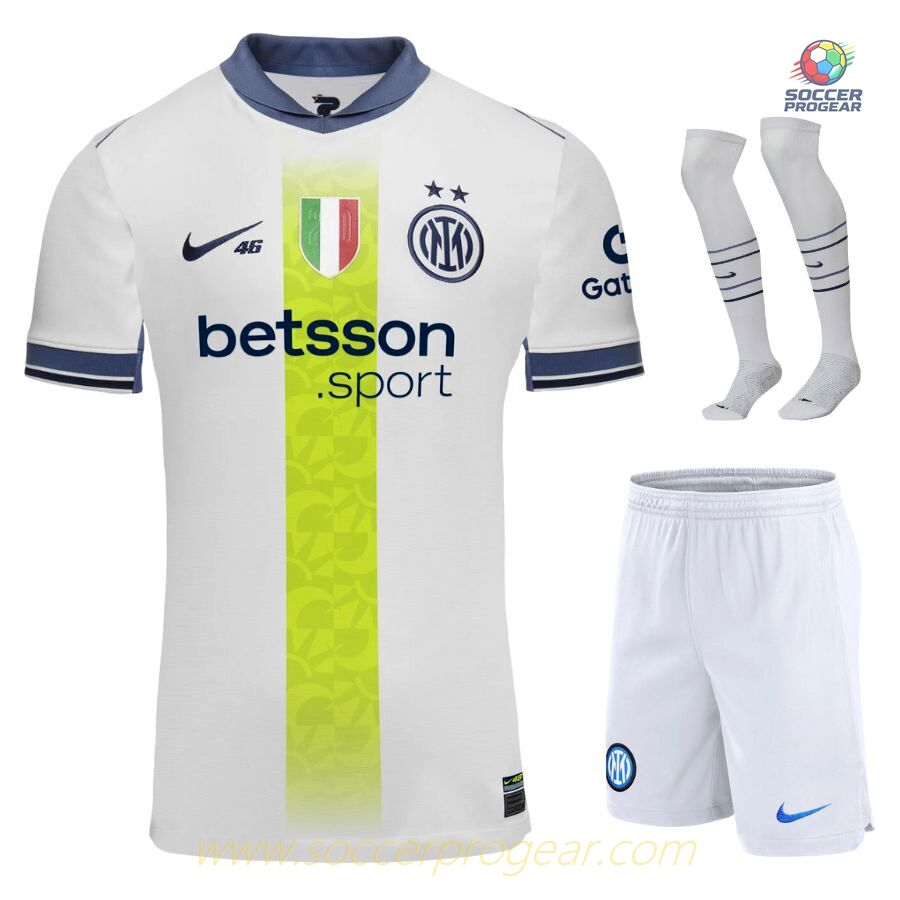 Inter Milan Away Youth Football Kit Soccer Football Shirt 2024-2025 Season Special Edition VR46
