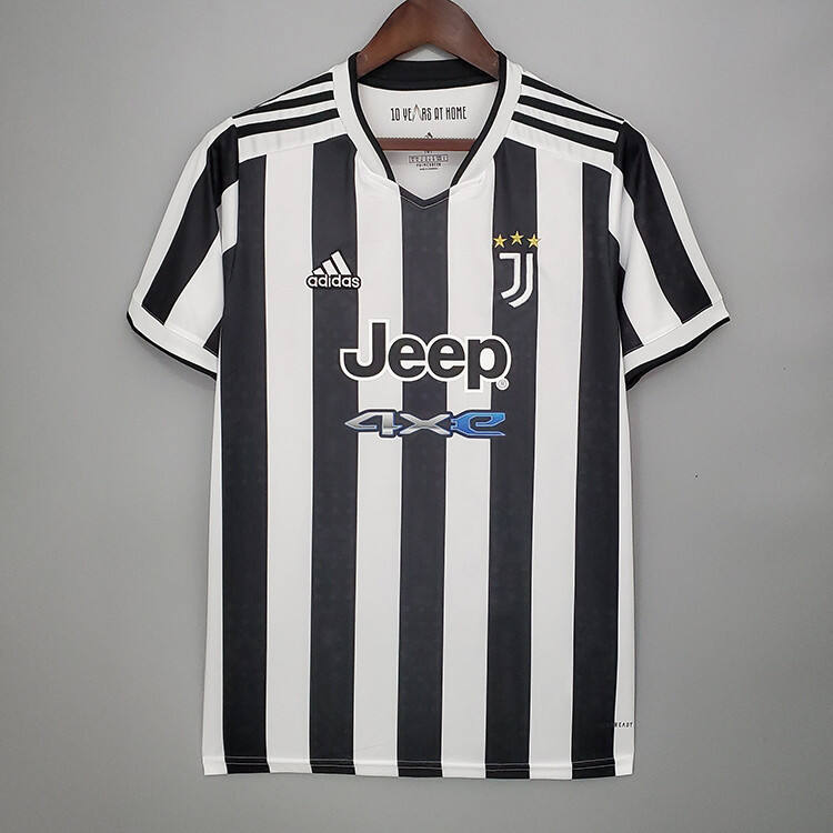 Juventus 21-22 Home WhiteBlack Soccer Jersey Football Shirt -