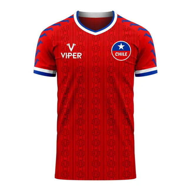Match Worn Style Chile Top Level Home Pro Shirt (VIDAL 8)