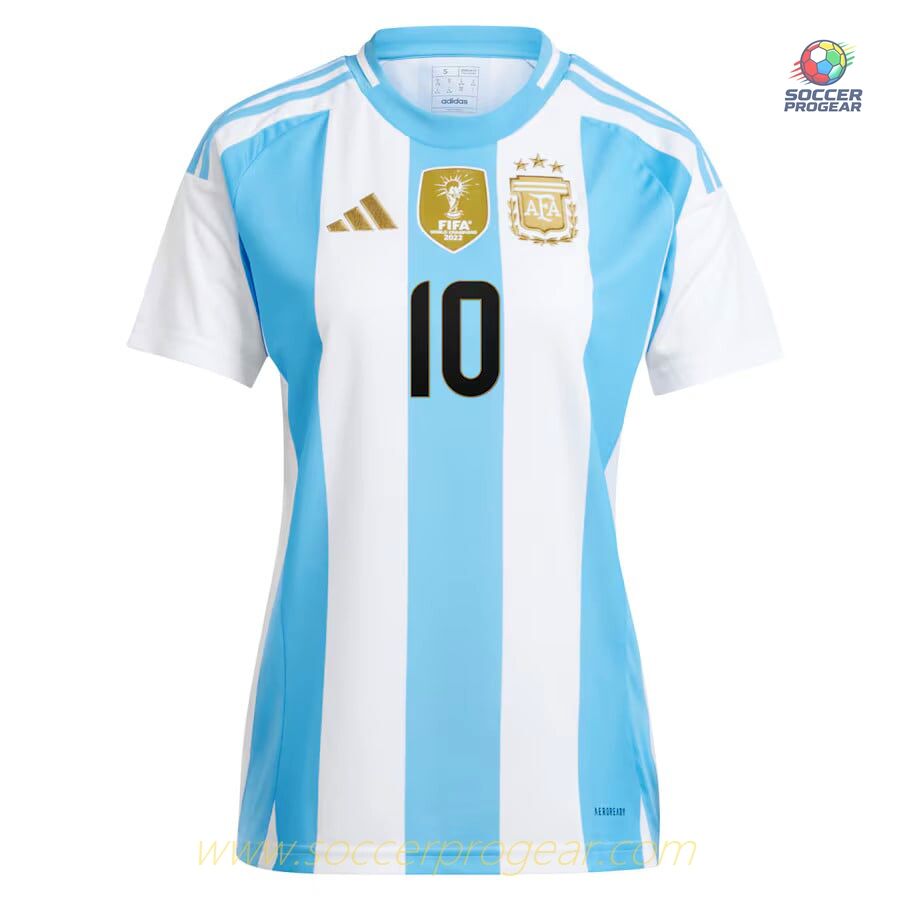 Argentina Home Football Soccer Shirt 2024-2025 Collection Season Messi Women
