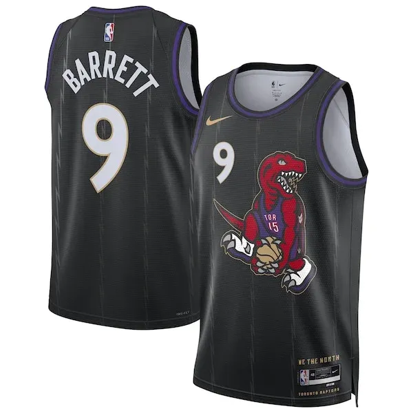 RJ Barrett TOR Swingman Jersey - high-quality player-jersey - Black