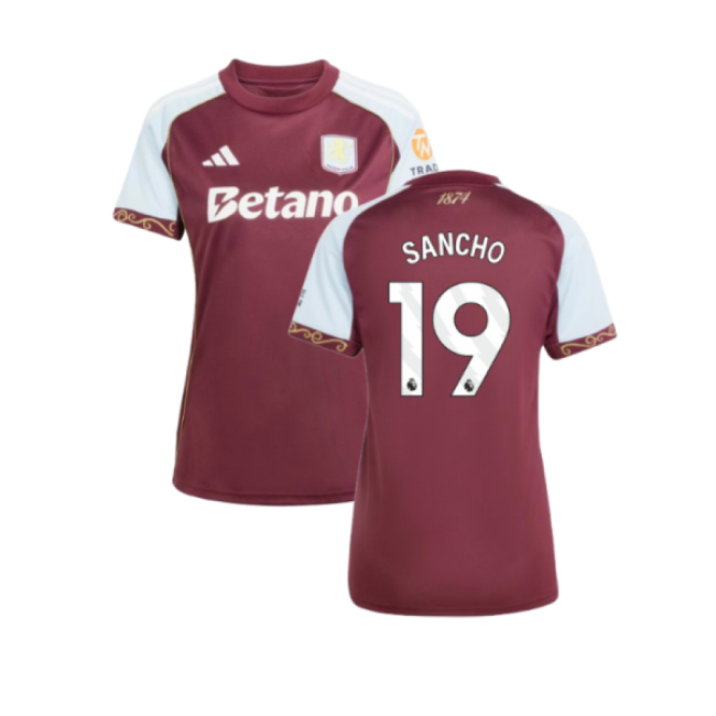2025-2026 Aston Villa Soccer Club Home Uniform (Womens)