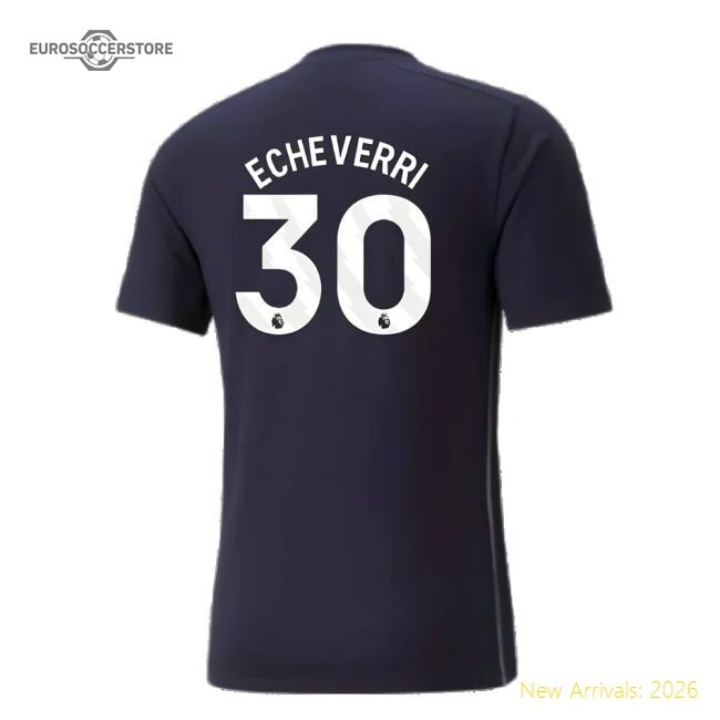Authentic 2024-2025 Man City Casuals Tee (navy) (echeverri 30)