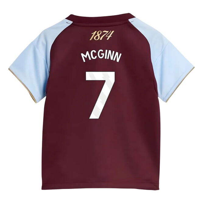 2025-20 Aston Villa Home Soccer Shirt McGinn #7 L M S