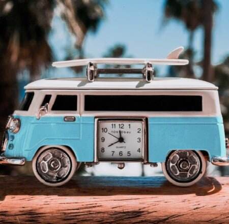 Bus Clock | Light Blue