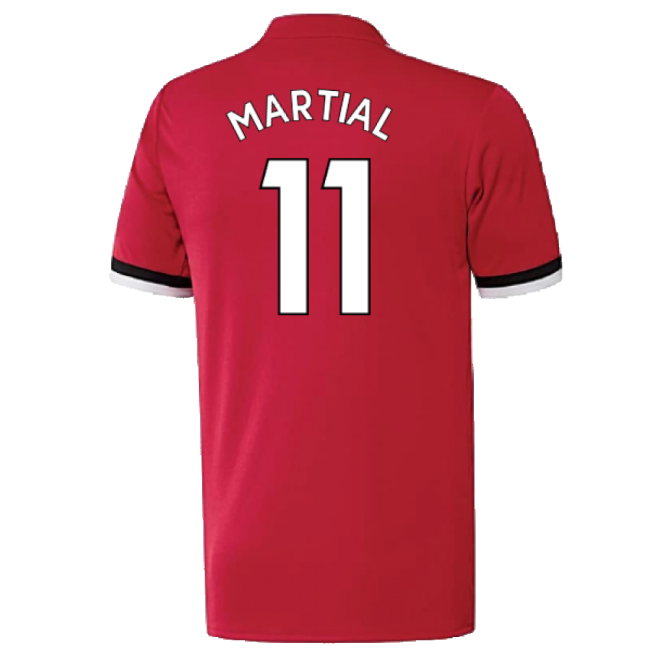 Manchester United 2017-18 Home Shirt ((Excellent) 4-5 Year) (Martial 11)