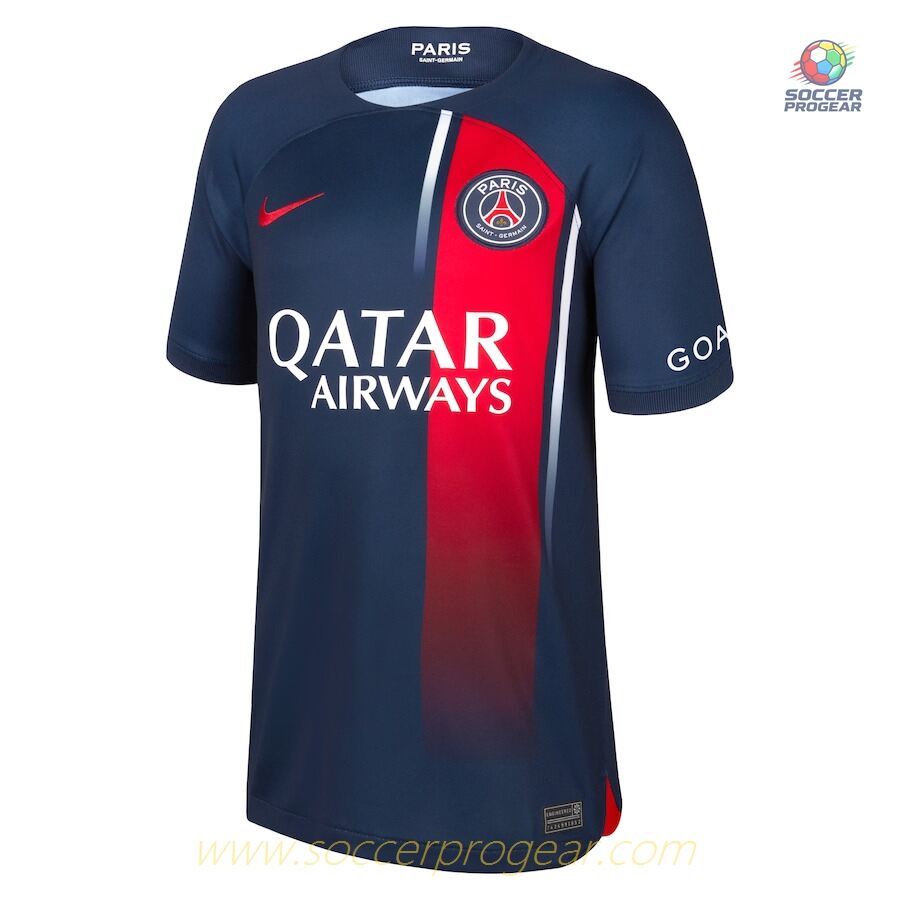 PSG Home Kids Edition Team Jersey 2023 2024 Mbappe