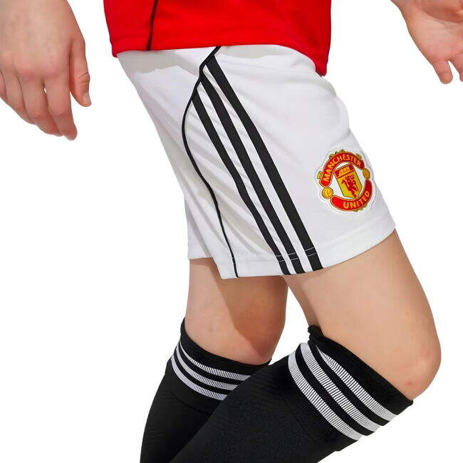 2025-2026 Man Utd Home Shorts (White) - Kids