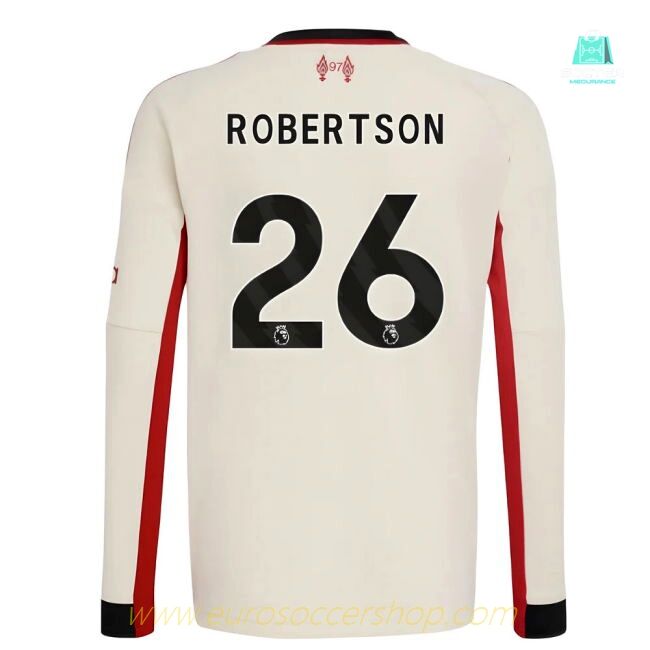 2025-2026 Liverpool Away Long Sleeve Shirt (Kids) (Robertson 26)