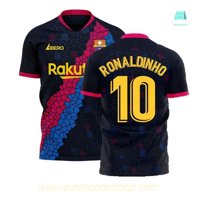 Catalonia 2025-2026 Away Concept Football Kit (Libero) (RONALDINHO 10)