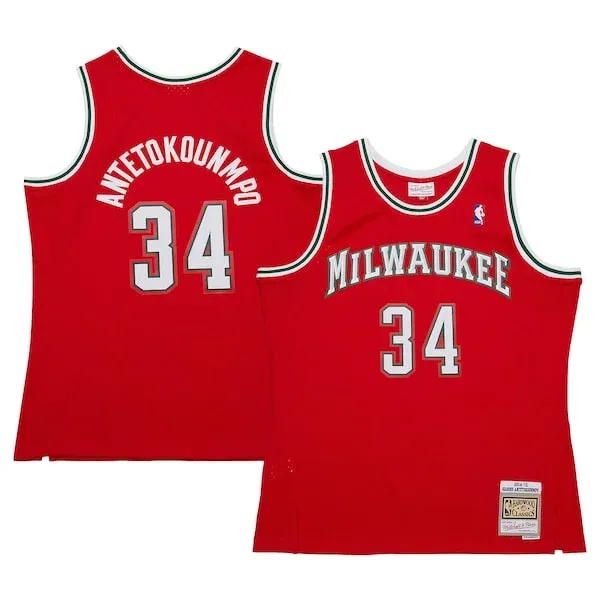 Giannis Antetokounmpo MIL Swingman Jersey - premium NBA - Red
