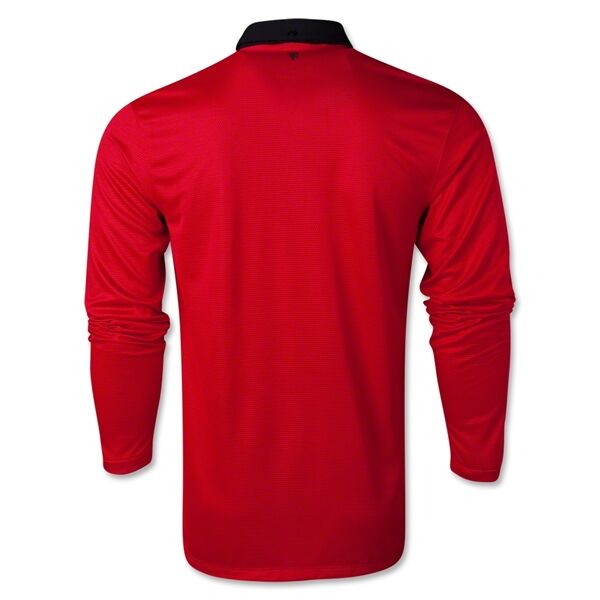 13-14 Manchester United Home Long Sleeve Jersey Shirt - Official