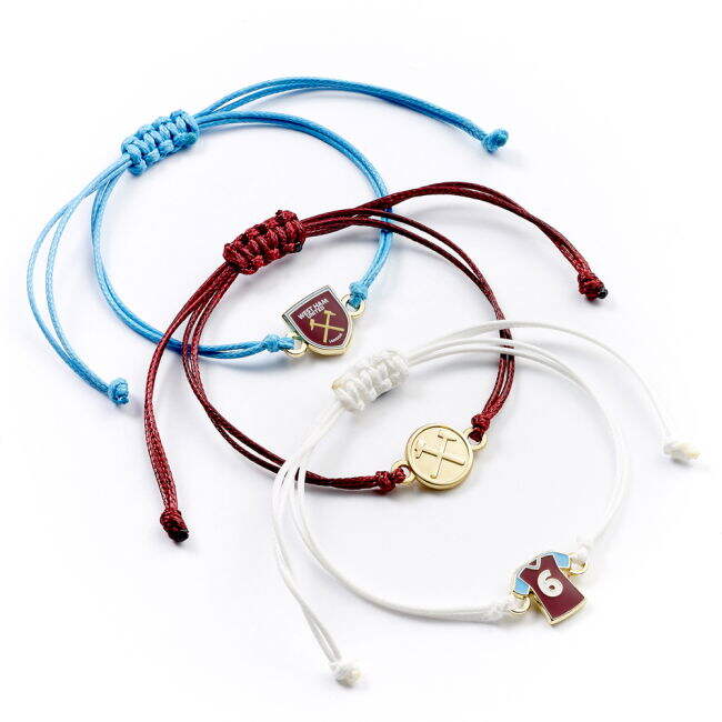West Ham United FC Friendship Bracelet Set