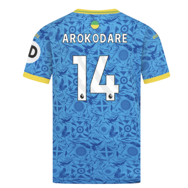 Wolves Wolves Third Shirt Kids Arokodare #14 Official Licensed Tru...