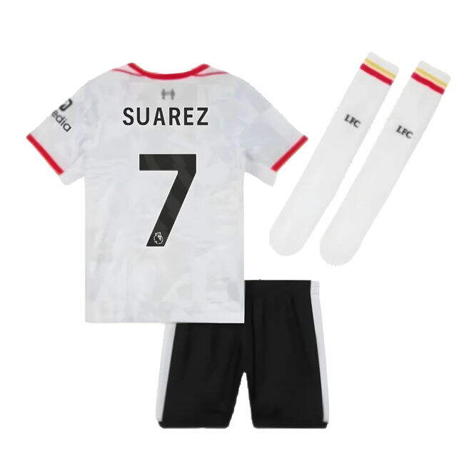 Liverpool 2024-20 Third Soccer Kit Suarez Printing L M S
