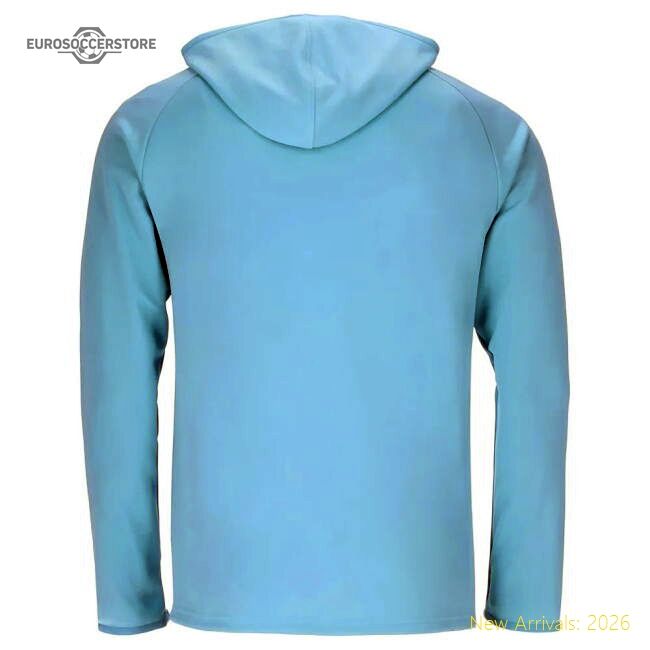 2025-2026 Ss Lazio Hooded Walk Out Hooded Jacket (azure Blue)
