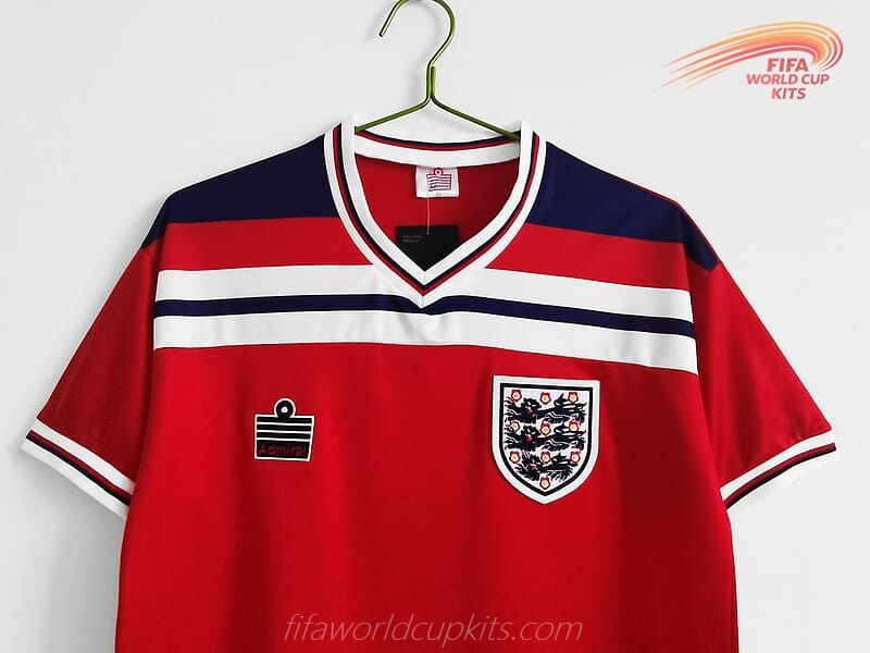 England year 1982 Visiting Football Jersey