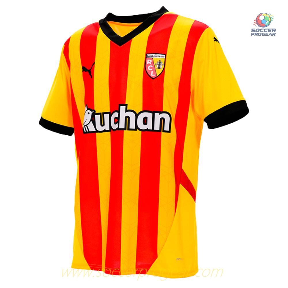 RC Lens Home Team Soccer Jersey 2024-2025 Season Ladies