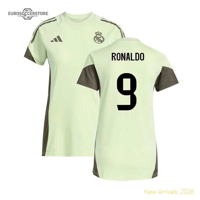 Premium 2025-2026 Real Madrid Training Jersey (almost Lime)