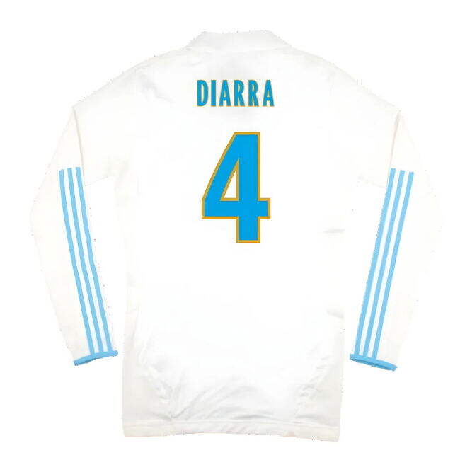 Marseille 2011-12 Player Spec Long Sleeve Home Shirt ((Excellent) L) (Diarra 4)