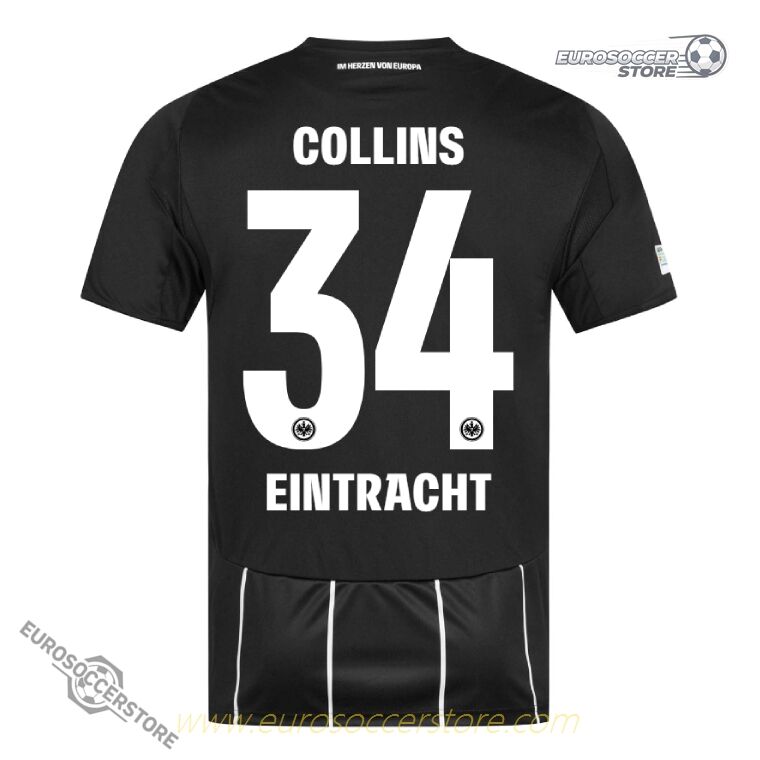 Eintracht Frankfurt 25-26 Champions League COLLINS 34 Football Jersey