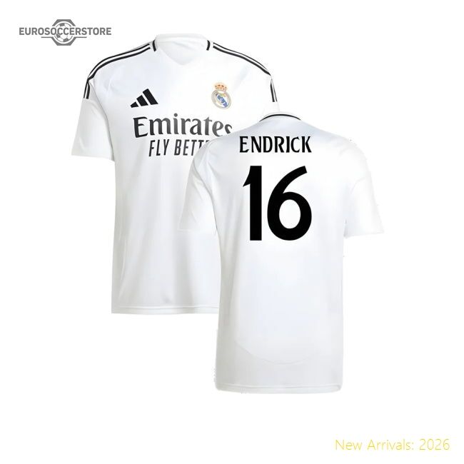 Luxury 2024-2025 Real Madrid Main Jersey (endrick 16) - Supporter Edition