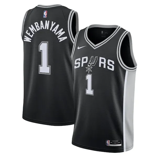 Authentic Victor Wembanyama SAS NBA Jersey - Black - Licensed Product