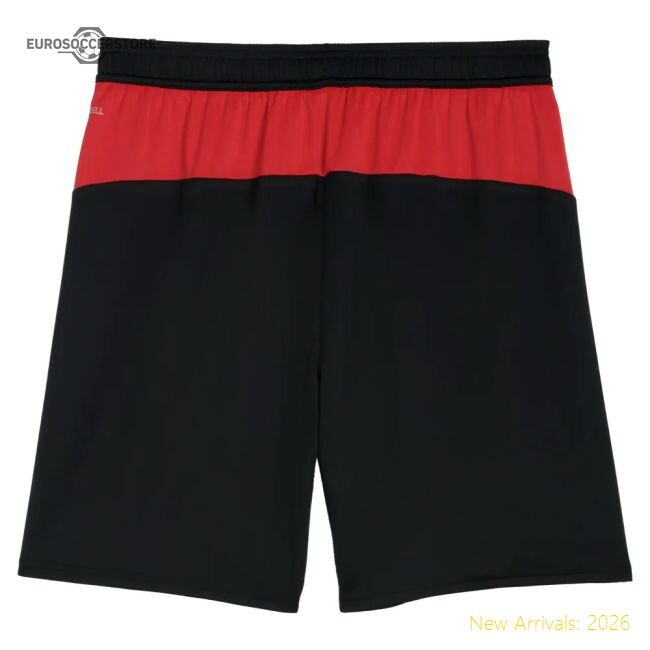 Premium 2025-2026 Ac Milan Home Athletic Shorts (black)
